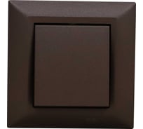 Выключатель Рим Шоколад одноклавишный Metronex Electric FVK010111TKR