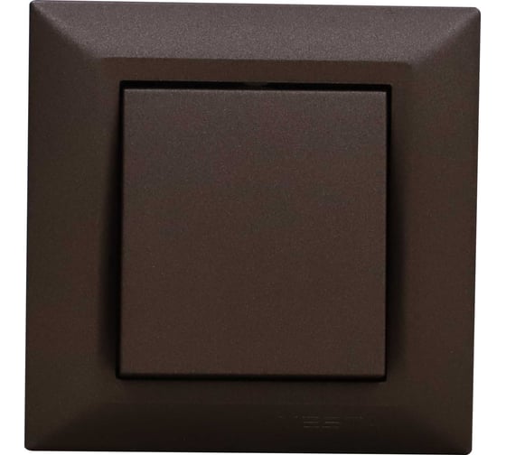 Выключатель Vesta Electric Roma CHOCO одноклавишный FVK010111TKR