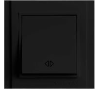 Выключатель Верона Черный реверсивный промежуточный Metronex Electric FVK020307CMT