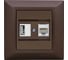 Розетка Metronex Electric Roma Choco для USB + сетевого кабеля LAN FRZ00050204TKR 1