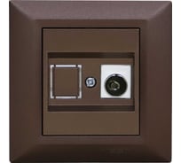 Розетка Metronex Electric Рим Шоколад для TV FRZTV010101TKR