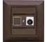 Розетка Metronex Electric Рим Шоколад для TV FRZTV010101TKR 1