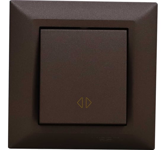 Выключатель реверсивный промежуточный Vesta Electric Roma CHOCO FVK010109TKR 1
