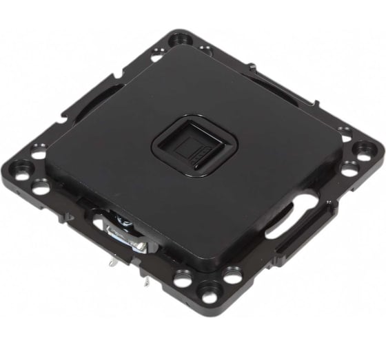 Механизм 1-местной розетки EKF PROxima Стокгольм, RJ-45, черный EZK01-035-10