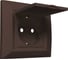 Розетка Metronex Electric Roma Choco одинарная с заземлением с крышкой FRZ00010107TKR 1