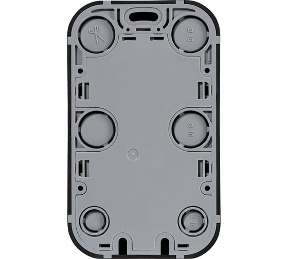 Розеточный блок двойной Legrand с заземлением Quteo с предварительным подключением без шторок IP20 16А 250В винтовые зажимы накладной монтаж - черный матовый 782470