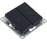 Выключатель жалюзи 2-клавишный Systeme Electric AtlasDesign Карбон, 10А, механизм ATN001019 2
