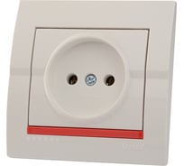 Розетка Lezard DERIY б/з белый 702-0202-121B