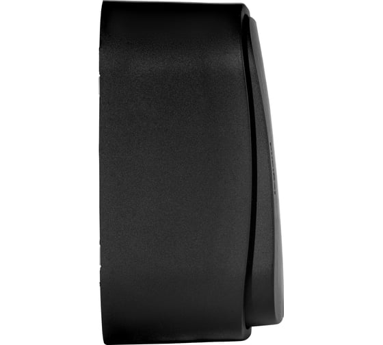 Выключатель двухклавишный Legrand Quteo IP20 10А 250В винтовые зажимы накладной монтаж - черный матовый 782474