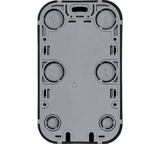 Розеточный блок двойной Legrand с заземлением Quteo с предварительным подключением со шторками IP20 16А 250В винтовые зажимы накладной монтаж - черный матовый 782475