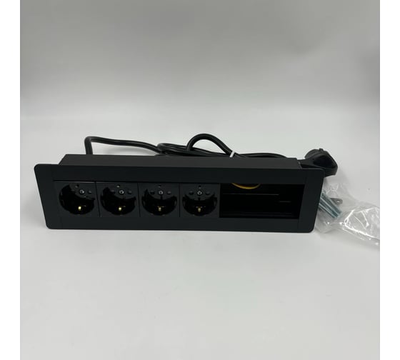Встраиаемая модульная розетка Inrior на 4 EURO и свободные модули под стандарт Legrand 45x45 LD-06-20