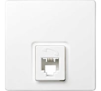 Телефонная розетка Simon RJ11, 4 контакта, S73 Loft, белый 73480-60