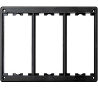 Рамка Simon для настенных блоков Сима Классик на 3 S-модуля, графит SM302-14