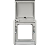 Рамка Simon с открывающейся крышкой под механизмы S27, IP55, S44 Aqua, серый 4400092-035