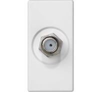 Розетка SAT Simon Спутник одиночная, 1/2 К45, под пайку, мама, белый K102C-9