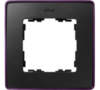 Рамка Simon декоративная, 1 пост, Select, S82 Detail, графит-фиолетовый металлик 8201610-251