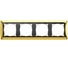 Рамка Simon декоративная, 4 поста, S82, золото-графит 82844-66 1