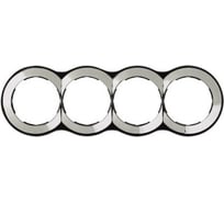 Декоративная рамка Simon 4 поста, круг в круге, S88, хром 88640-33