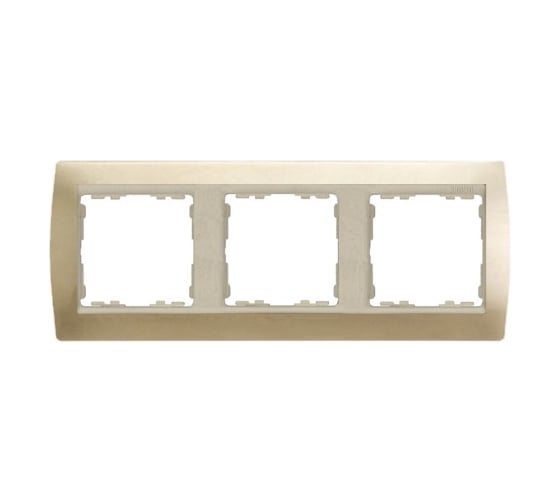 Рамка Simon декоративная, 3 поста, S82, шампань-шампань 82934-34 1