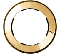 Рамка Simon декоративная, 1 пост, круг в круге, S88, золото 88610-36