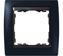 Рамка Simon декоративная, 1 пост, S82, графит-графит 82812-32