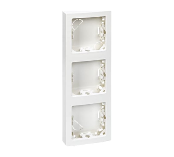 Вертикальная рамка Simon S73 Loft, 3 поста, 75х217мм, белый 73631-60 1