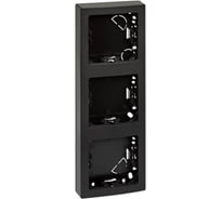 Вертикальная рамка Simon S73 Loft, 3 поста, 75х217мм, графит 73631-62