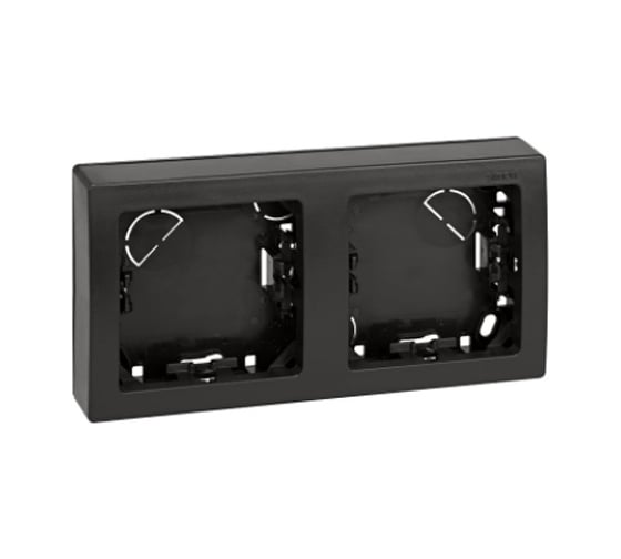 Горизонтальная рамка Simon S73 Loft, 2 поста, 75х146мм, графит 73620-62 1
