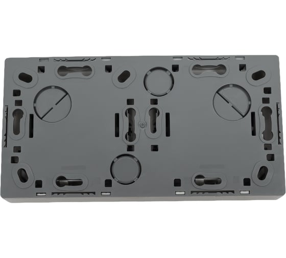 Горизонтальная рамка Simon S73 Loft, 2 поста, 75х146мм, алюминий 73620-63
