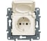 Розетка Legrand с заземлением IP44 Legrand Etika со шторками с защитной крышкой 16А 250В безвинтовые зажимы слоновая кость 672332 1