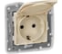 Розетка Legrand с заземлением IP44 Legrand Etika со шторками с защитной крышкой 16А 250В безвинтовые зажимы слоновая кость 672332 6