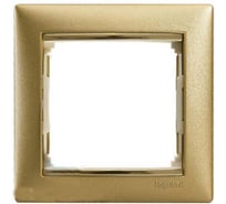 Рамка Legrand 1 пост Valena матовое золото 770301