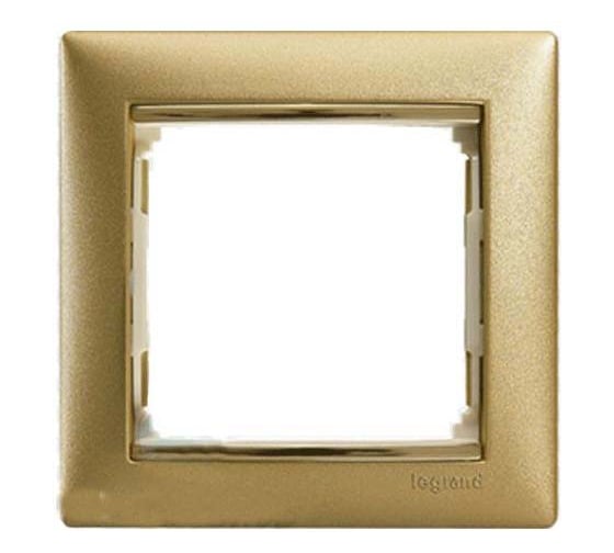 Рамка Legrand 1 пост Valena матовое золото 770301 1