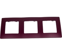 Рамка Legrand 3 поста Etika сливовый 672563