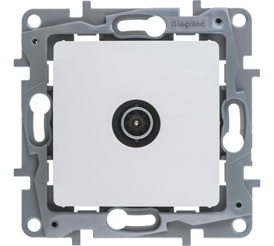 Розетка Legrand TV (телевизионная) Legrand Etika проходная белый 672263