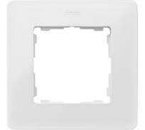 Декоративная рамка Simon Original, S82 Detail, 1 пост, белый, цвет основания - аквамарин 8200610-202