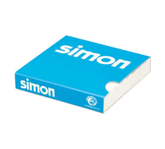 Декоративная рамка Simon Original, S82 Detail, 1 пост, белый, цвет основания - алюминий 8200610-230
