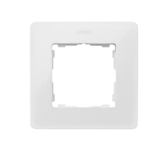 Декоративная рамка Simon Original, S82 Detail, 1 пост, белый, цвет основания - розовый 8200610-203 1