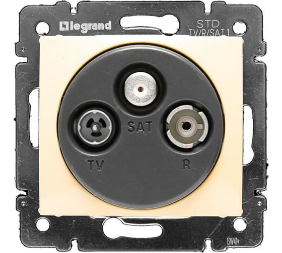 Механизм розетки Legrand TV-FM-SAT СП Valena сл. кость Leg 774335 1