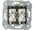 Проходной двухклавишный выключатель с подсветкой Simon, 10А, 250В, S82, S82N, S82 Detail 75394-39 1