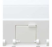 Адаптер Simon со шторками на 1 коннектор AMP UTP, FTP, SYSTYMAX RJ12, UTP, S27, белый С27081-0035