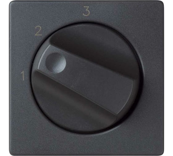 Накладка на поворотный выключатель системы управления на 3 положения Simon, 82 Detail, графит 82084-38 1