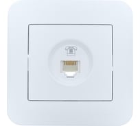 Розетка телефонная Lezard ASTI евро белая 7081-0202-137