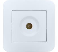 Розетка ТВ проходная Lezard ASTI белая 7081-0202-129