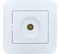 Розетка ТВ оконечная Lezard ASTI белая 7081-0202-130