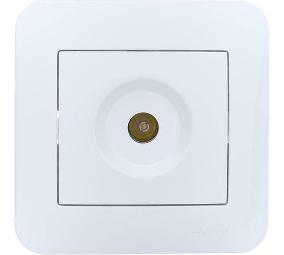 Розетка ТВ оконечная Lezard ASTI белая 7081-0202-130