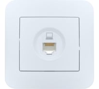 Розетка компьютерная Lezard ASTI белая 7081-0202-139