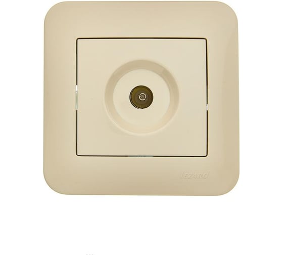 Розетка ТВ проходная Lezard ASTI крем 7081-0303-129 1