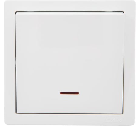 Выключатель с подсветкой Lezard LETO белый 752-0200-111