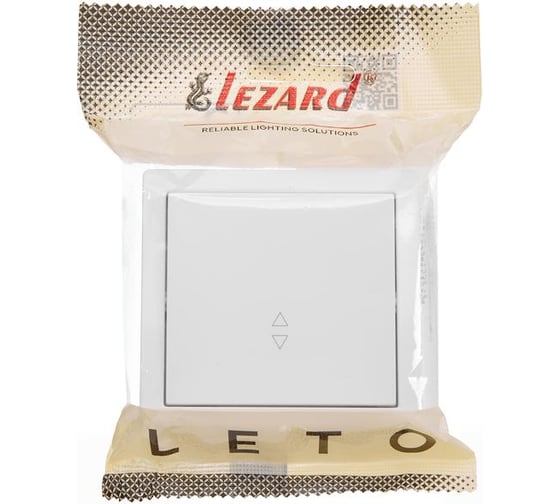 Выключатель проходной Lezard LETO белый 752-0200-105
